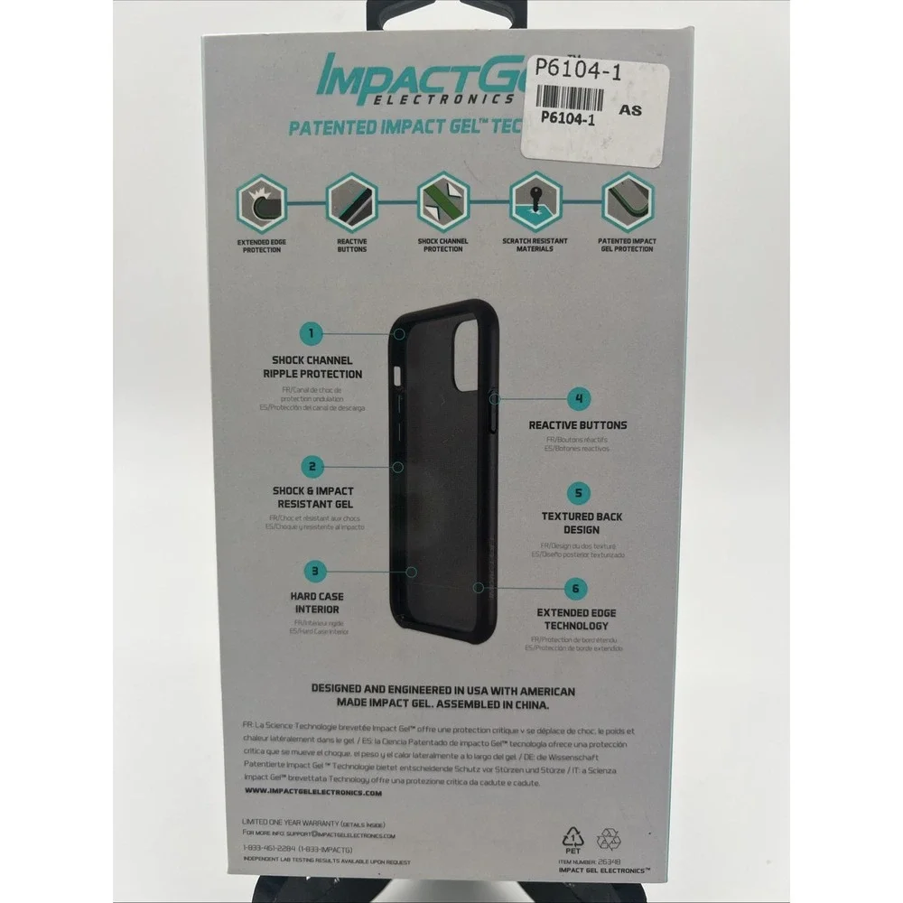 Impact Gel Challenger Series Hard Case for Apple iPhone 11 & 11 Pro-‎ Black NIB